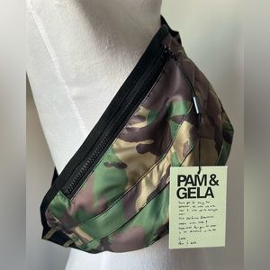 NWT Pam & Gela Arcam Camouflage Print Belt Bag